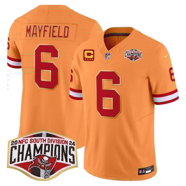 Men's Buccaneers Creamsicle Jersey - NFC South Division Champions Patch