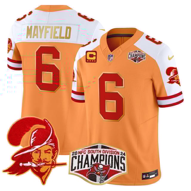 Men's Buccaneers Creamsicle Jersey - NFC South Division Champions Patch