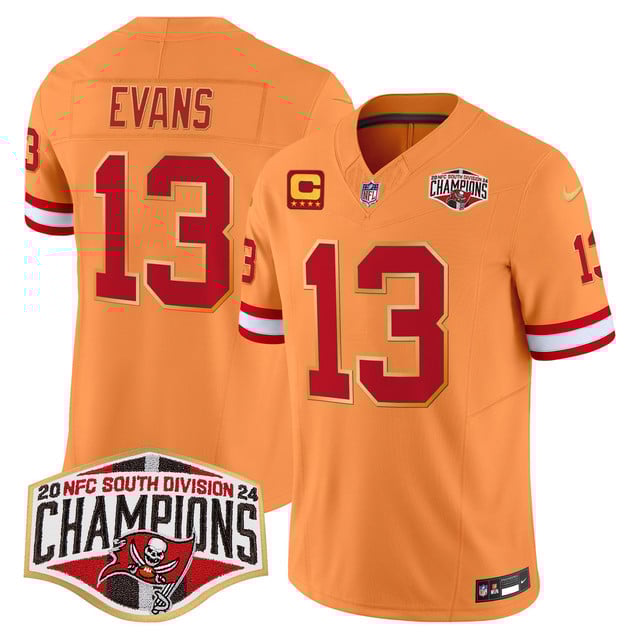 Men's Buccaneers Creamsicle Jersey - NFC South Division Champions Patch