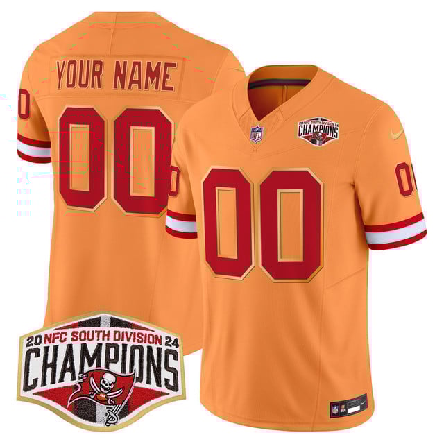Men's Buccaneers Creamsicle Jersey - NFC South Division Champions Patch