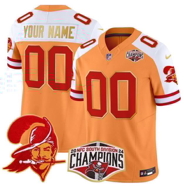 Men's Buccaneers Creamsicle Jersey - NFC South Division Champions Patch