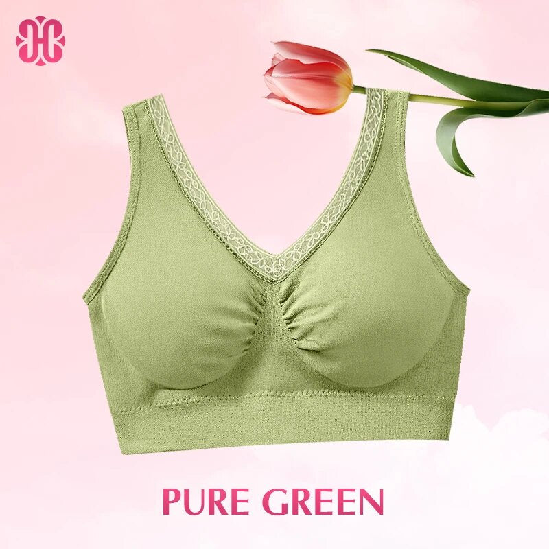 Hana Bra - Pure Cotton Buttonless Comfy Lifting Shaping Bra