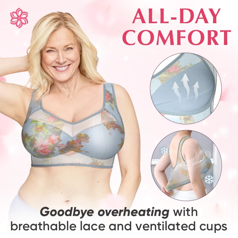 ElleBloom - Ice Silk Lace Cooling Comfort Bra
