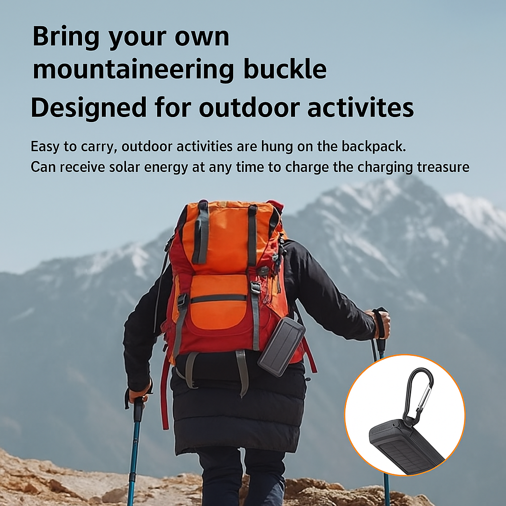LAST DAY 70% OFF - 10000mAh Solar Charging Power Bank