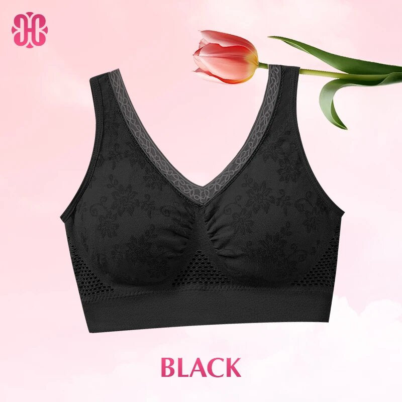Hana Bra - Pure Cotton Buttonless Comfy Lifting Shaping Bra