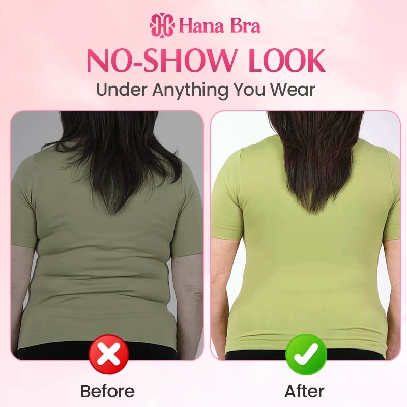 Hana Bra - Pure Cotton Buttonless Comfy Lifting Shaping Bra
