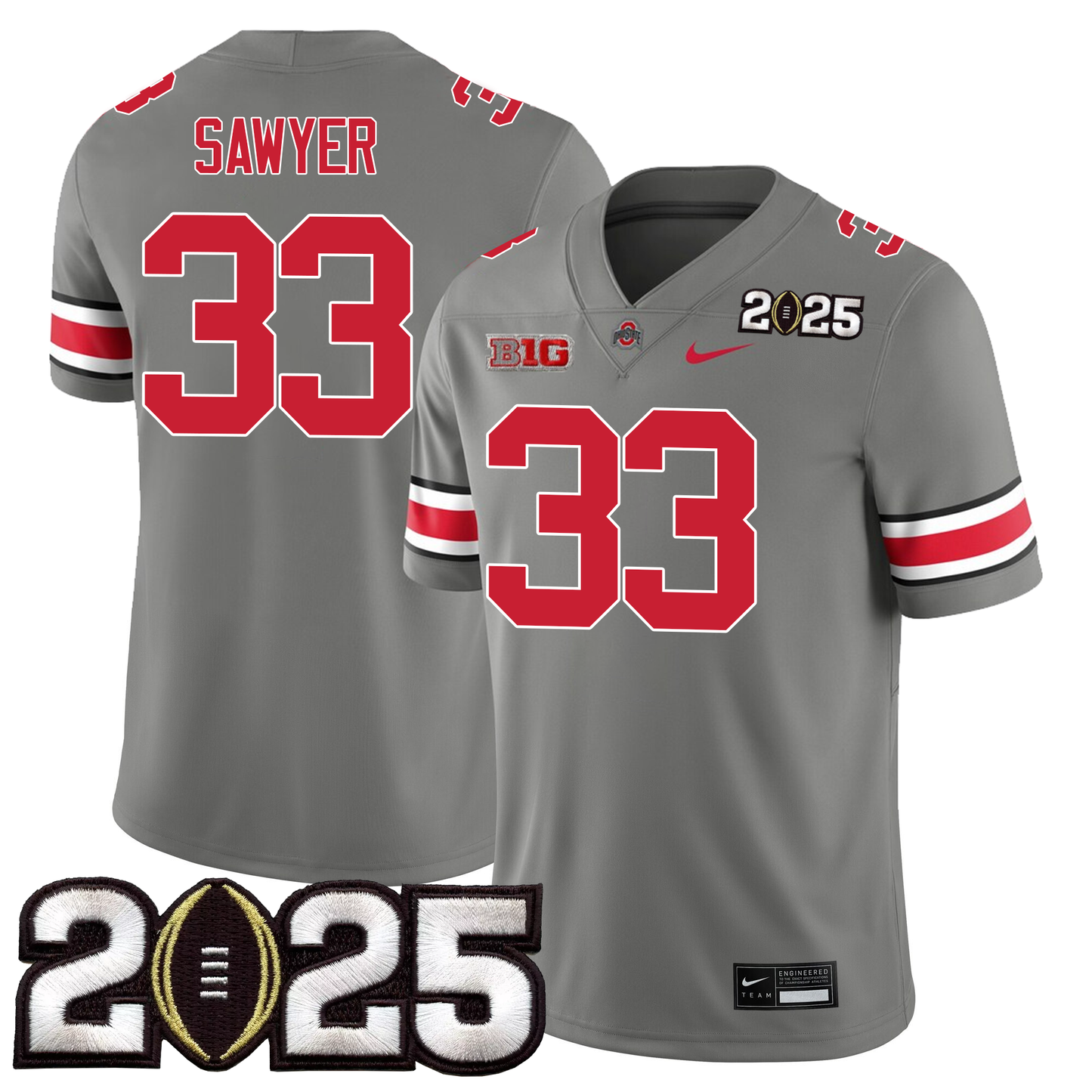 Men's O.State Buckeyes Jersey - CFP Final Patch