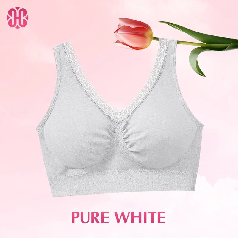 Hana Bra - Pure Cotton Buttonless Comfy Lifting Shaping Bra
