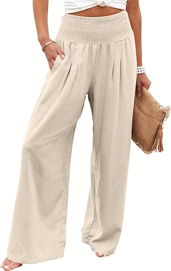BREEZEHUSH Palazzo Pants - Women’s Breezy Flow Comfort Pants