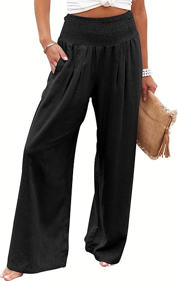 BREEZEHUSH Palazzo Pants - Women’s Breezy Flow Comfort Pants