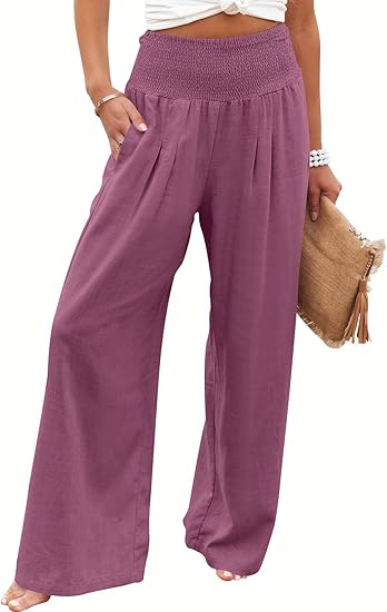 BREEZEHUSH Palazzo Pants - Women’s Breezy Flow Comfort Pants