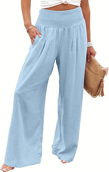 BREEZEHUSH Palazzo Pants - Women’s Breezy Flow Comfort Pants