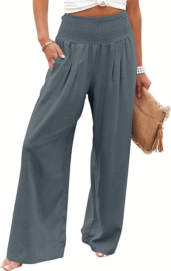 BREEZEHUSH Palazzo Pants - Women’s Breezy Flow Comfort Pants
