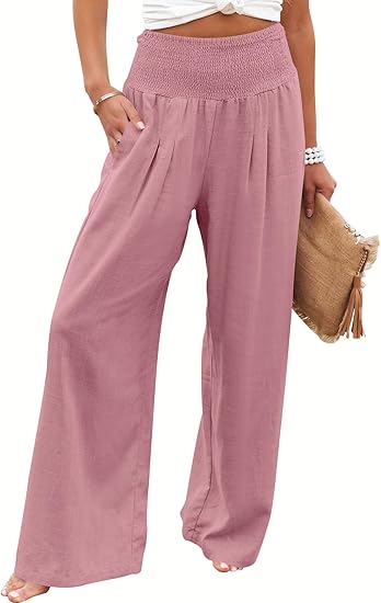 BREEZEHUSH Palazzo Pants - Women’s Breezy Flow Comfort Pants
