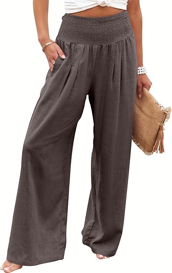 BREEZEHUSH Palazzo Pants - Women’s Breezy Flow Comfort Pants