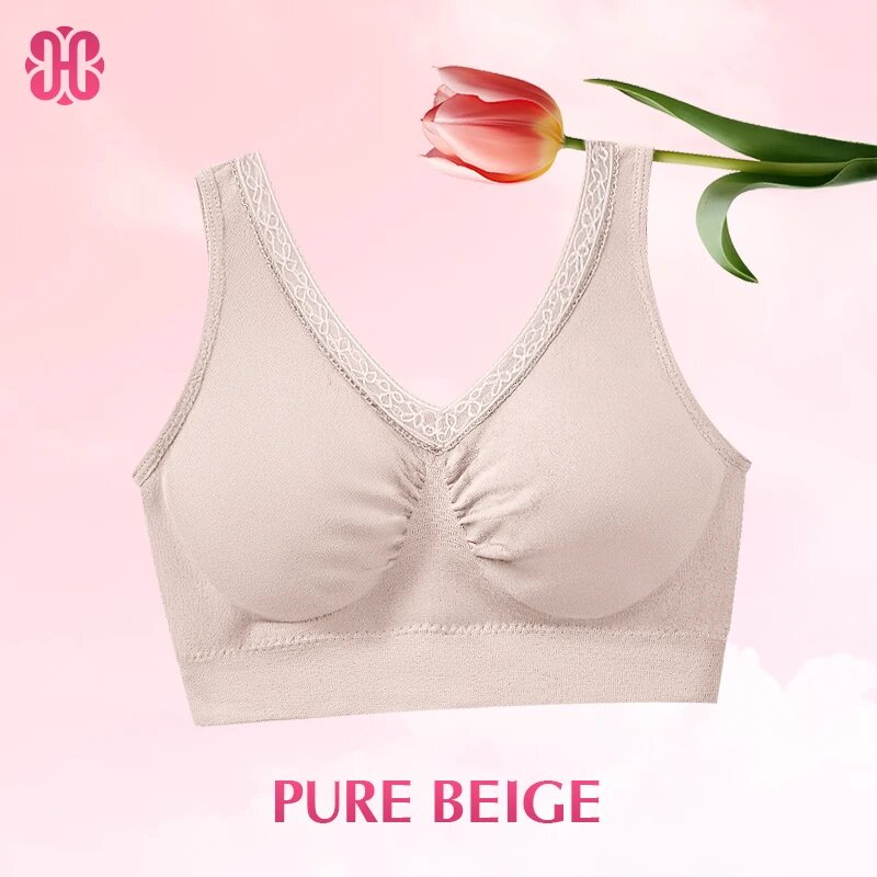 Hana Bra - Pure Cotton Buttonless Comfy Lifting Shaping Bra