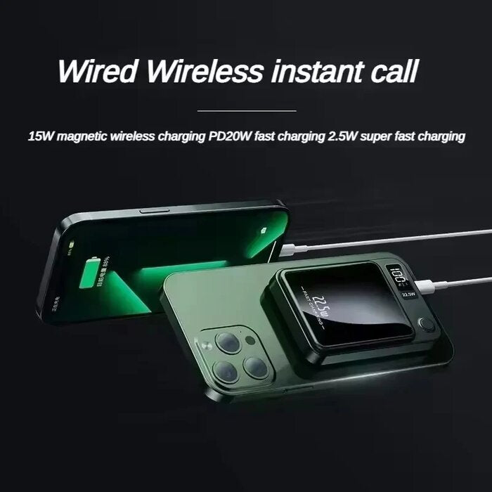 Magnetic Wireless Power Bank 22.5W – Fast Charging & LED Display - 10000mAh