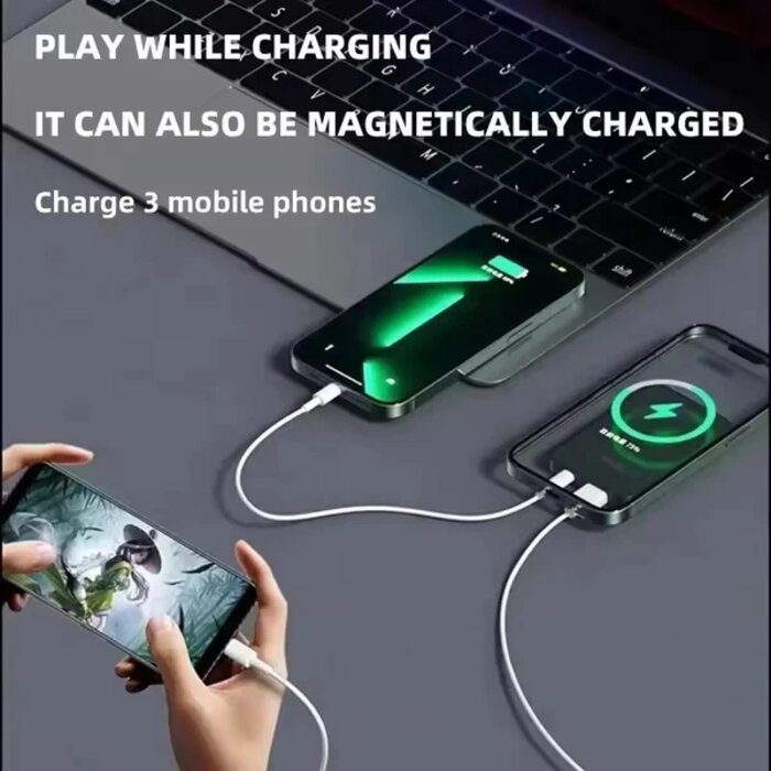 Magnetic Wireless Power Bank 22.5W – Fast Charging & LED Display - 10000mAh