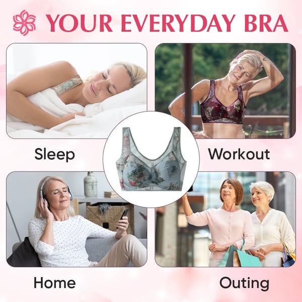 Ultra-Thin Silk Lace Bra - LAST DAY SALE 48% OFF - Lace Buttonless Comfortable Bra