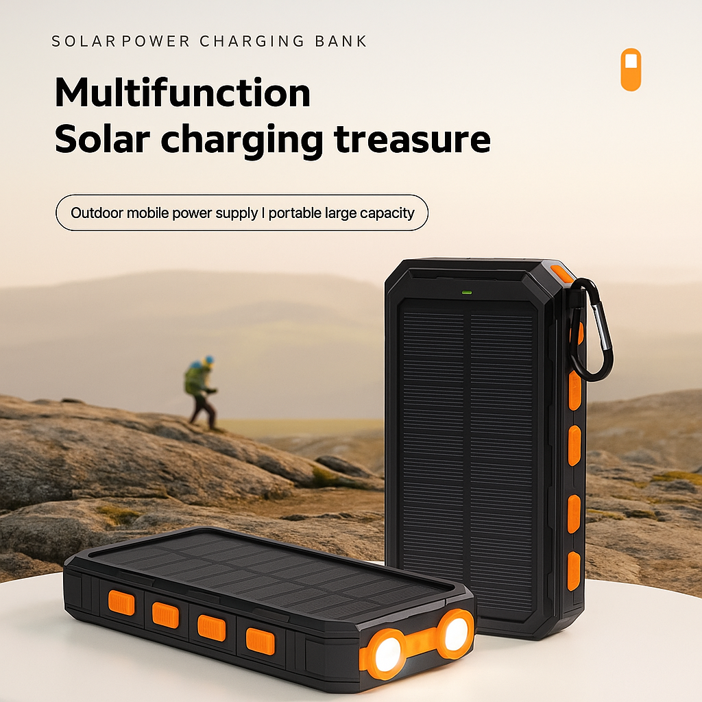 LAST DAY 70% OFF - 10000mAh Solar Charging Power Bank