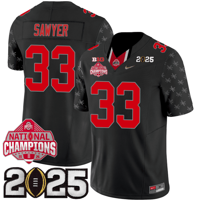 Men's O.State Buckeyes Special Edition Jersey - CFP Final + National Champions Patch