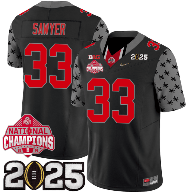 Men's O.State Buckeyes Special Edition Jersey - CFP Final + National Champions Patch