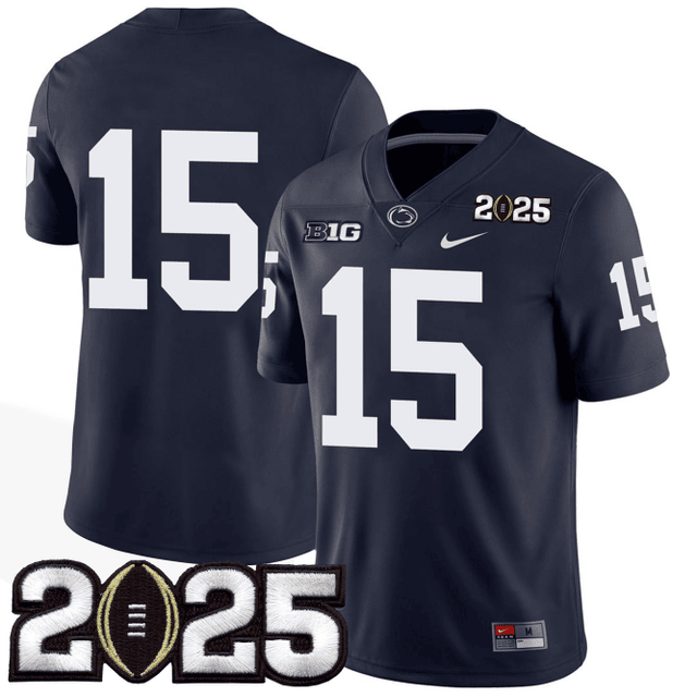 Men's P.State Football 24/25 Jersey - CFP Final Patch