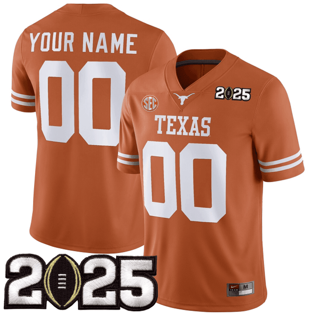 Men's T.Longhorns Football 24/25 Jersey - CFP Final Patch