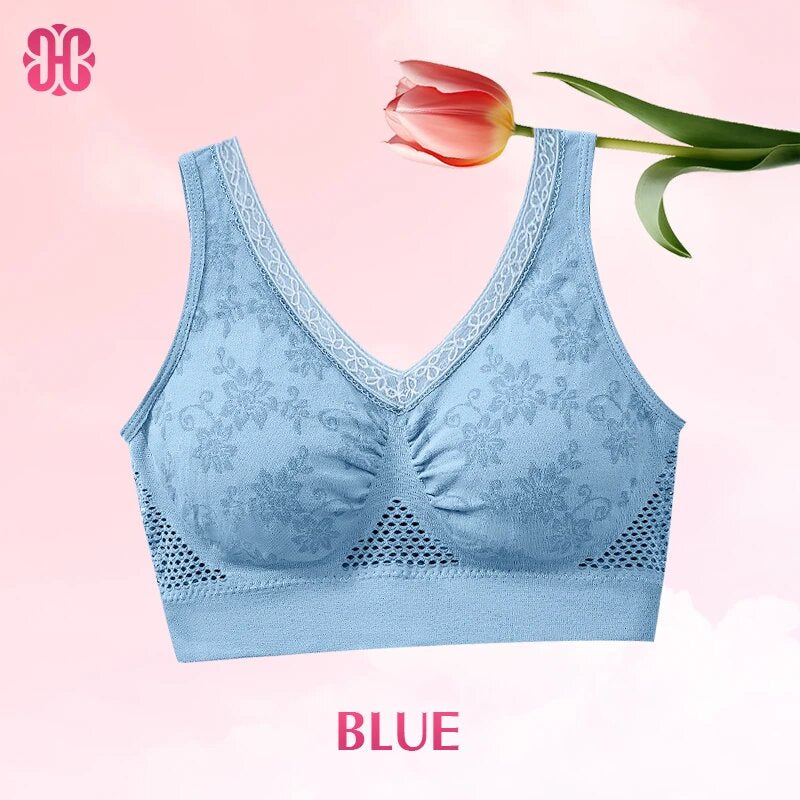 Hana Bra - Pure Cotton Buttonless Comfy Lifting Shaping Bra