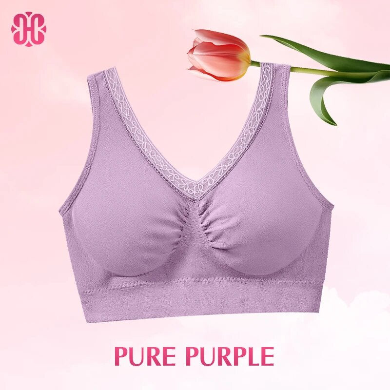 Hana Bra - Pure Cotton Buttonless Comfy Lifting Shaping Bra