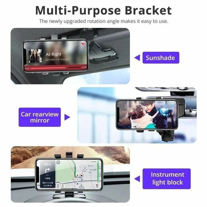 Millphone Holder – Miller Universal 1200 Degree Rotation Car Phone Holder