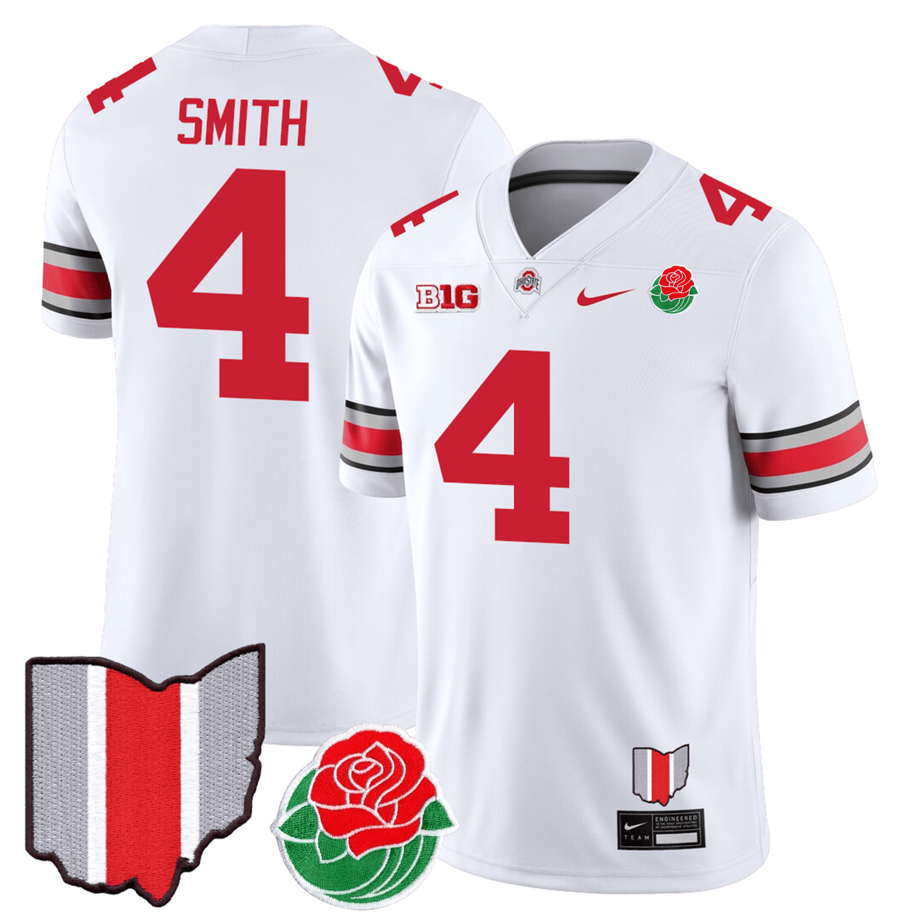 Men's OS Buckeyes Jersey - Rose Bowl Patch