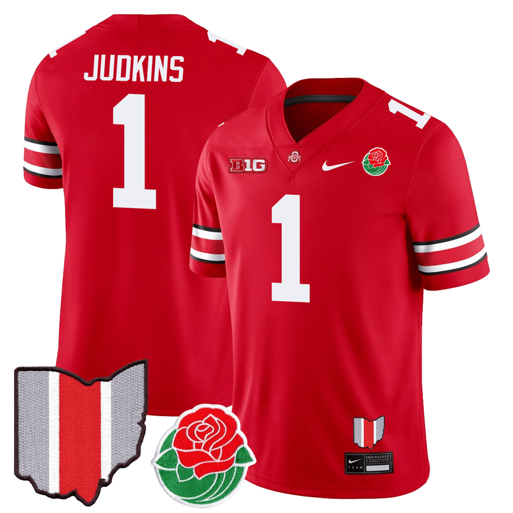 Men's OS Buckeyes Jersey - Rose Bowl Patch