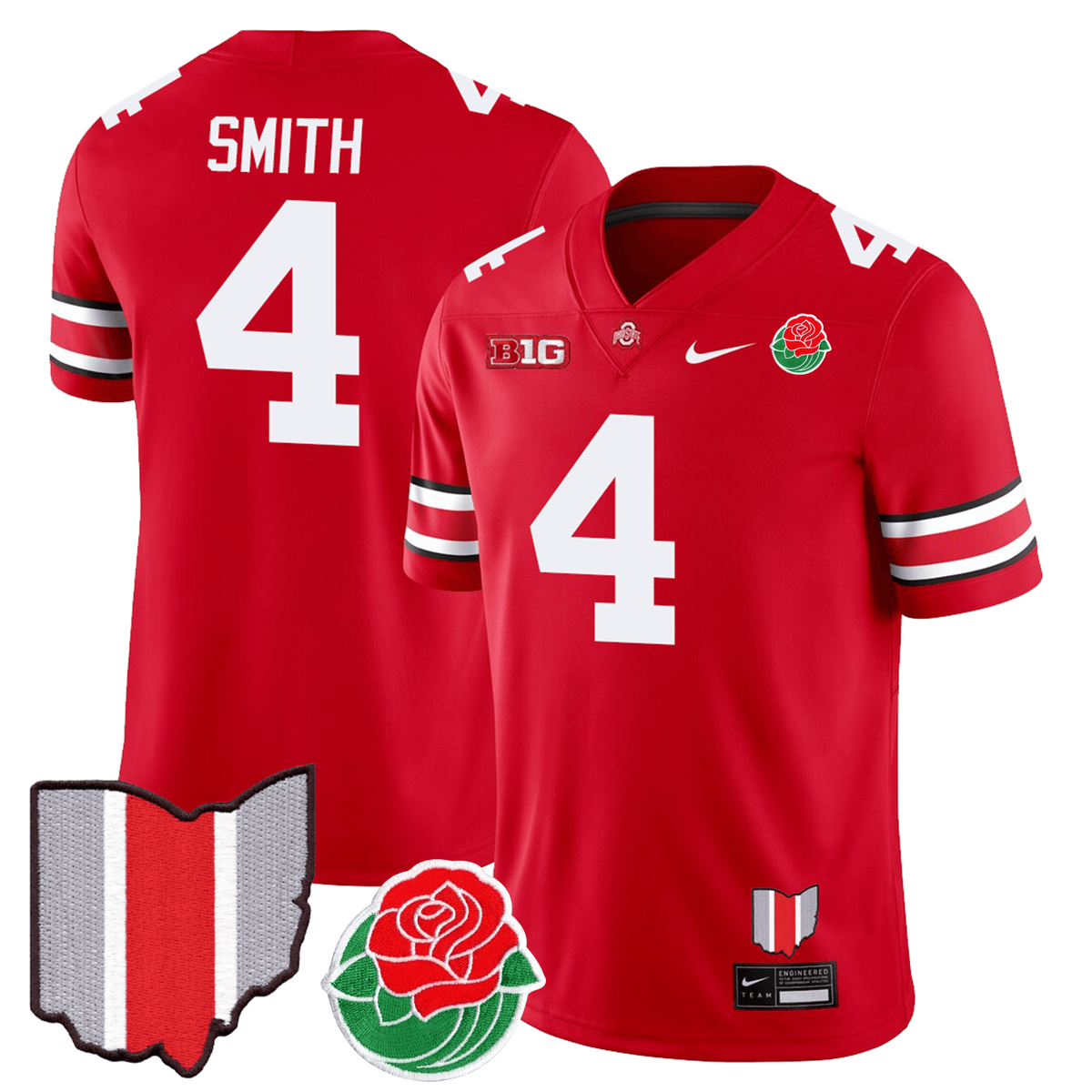 Men's OS Buckeyes Jersey - Rose Bowl Patch