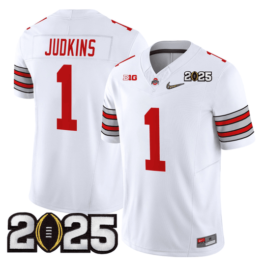 Men's O.State Buckeyes "Heritage Stripe" Jersey - 2025 CFP Final Patch