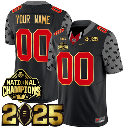 Men's O.State Buckeyes Special & Gold Edition Jersey - CFP Final + National Champions Patch