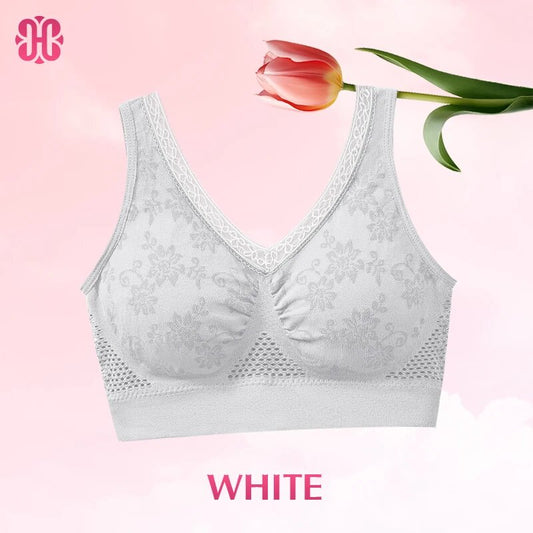 Hana Bra - Pure Cotton Buttonless Comfy Lifting Shaping Bra
