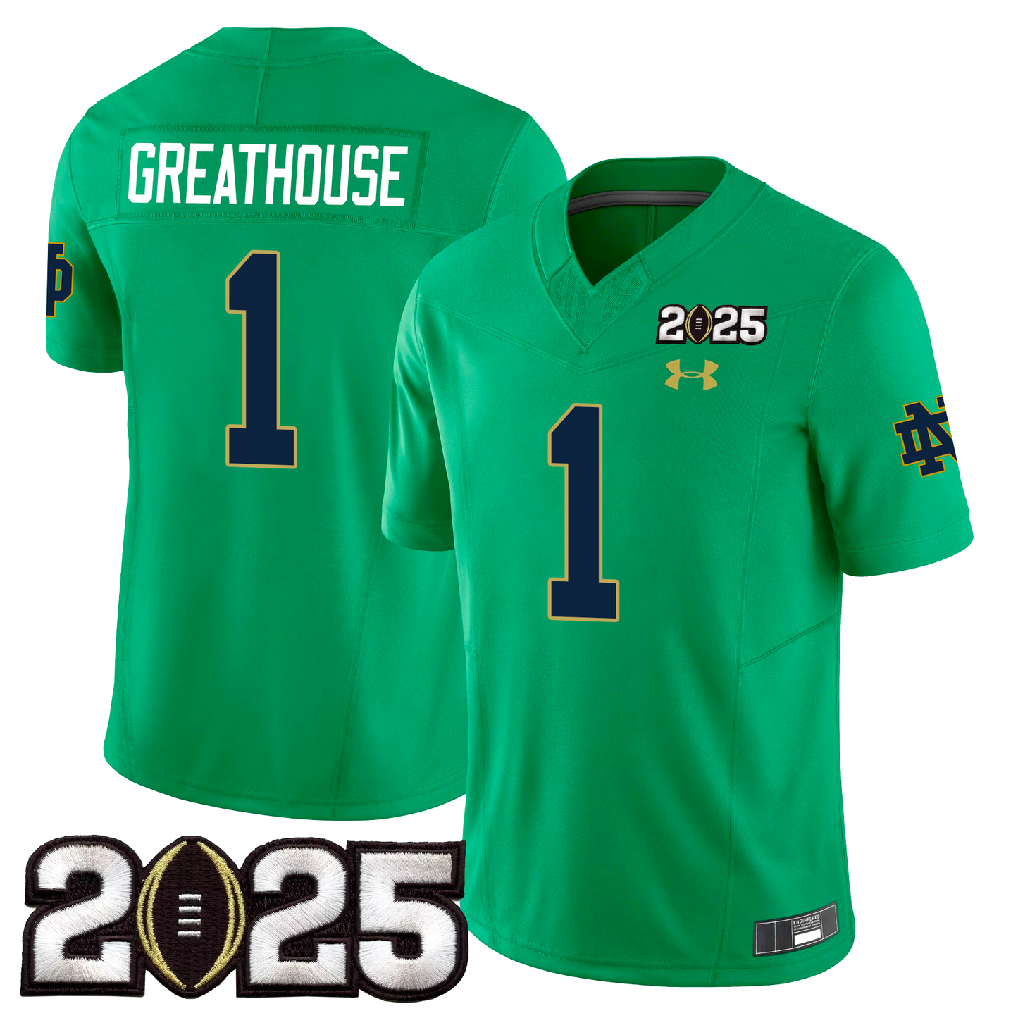 Men's ND Fighting Irish 24/25 Jersey - CFP Final Patch