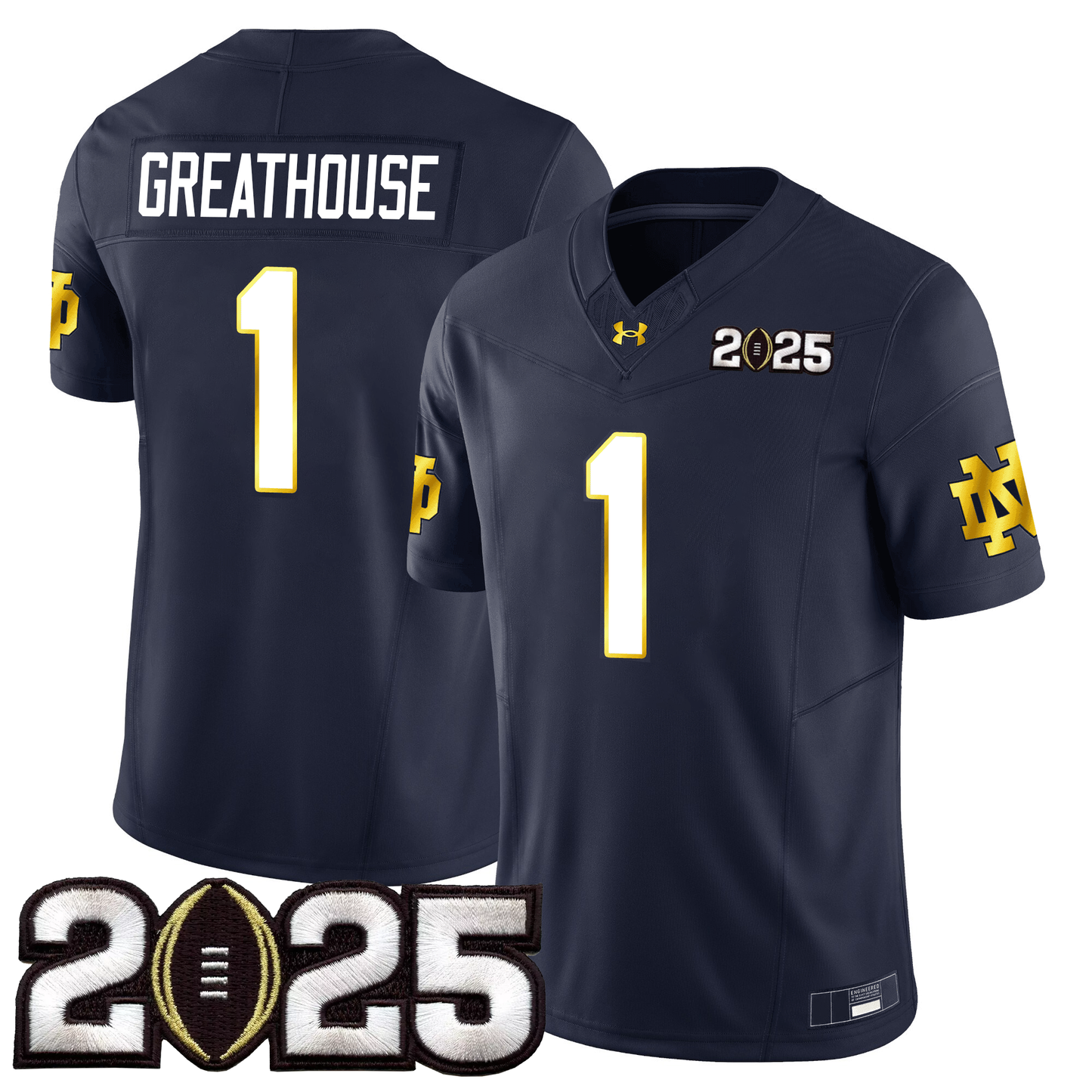 Men's ND Fighting Irish 24/25 Jersey - CFP Final Patch