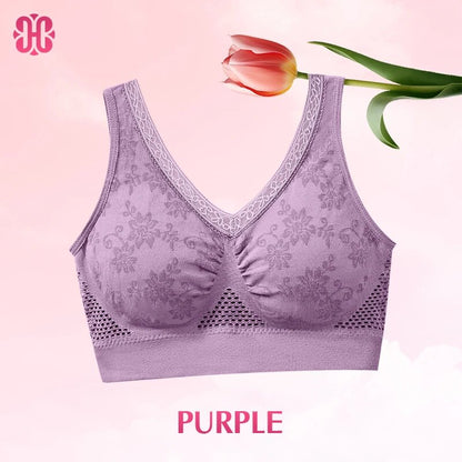 Hana Bra - Pure Cotton Buttonless Comfy Lifting Shaping Bra