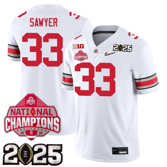 Men's O.State Buckeyes Jersey - CFP Final + 2024 National Champions Patch