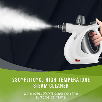 Pressurized Handheld Multi-Surface Natural Steam Cleaner with 12 pcs Accessories