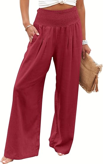 BREEZEHUSH Palazzo Pants - Women’s Breezy Flow Comfort Pants