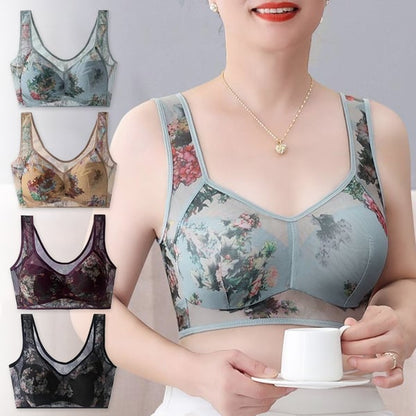 Ultra-Thin Silk Lace Bra - LAST DAY SALE 48% OFF - Lace Buttonless Comfortable Bra