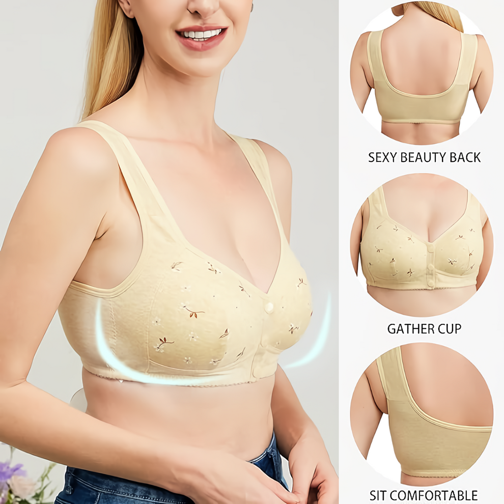 Daisy Bra - LAST DAY SALE 80% OFF - Comfortable & Convenient Front Button Bra