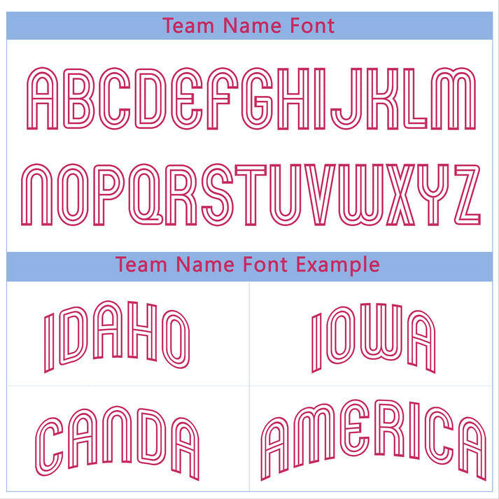 White Light Blue - Pink Custom Baseball Stitched Jersey
