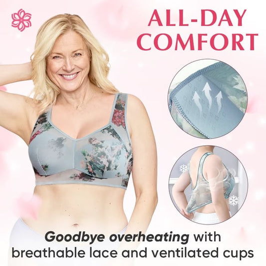 Ultra-Thin Silk Lace Bra - LAST DAY SALE 48% OFF - Lace Buttonless Comfortable Bra