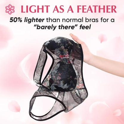 Ultra-Thin Silk Lace Bra - LAST DAY SALE 48% OFF - Lace Buttonless Comfortable Bra