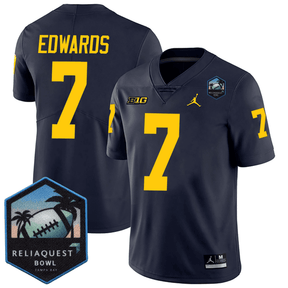 Men's M.Wolverines Football 24/25 Jersey - ReliaQuest Bowl Patch