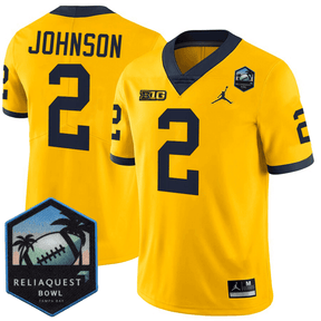 Men's M.Wolverines Football 24/25 Jersey - ReliaQuest Bowl Patch